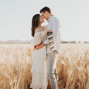 White maxi dress